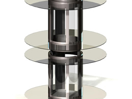 圓形觀(guān)光電梯全圓形別墅電梯